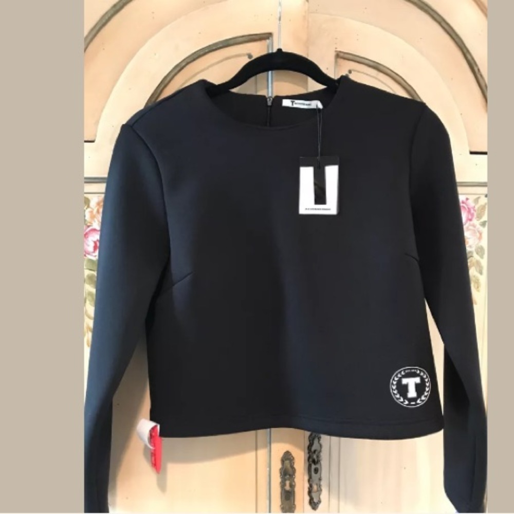 T by Alexander wang long sleeve neoprene top